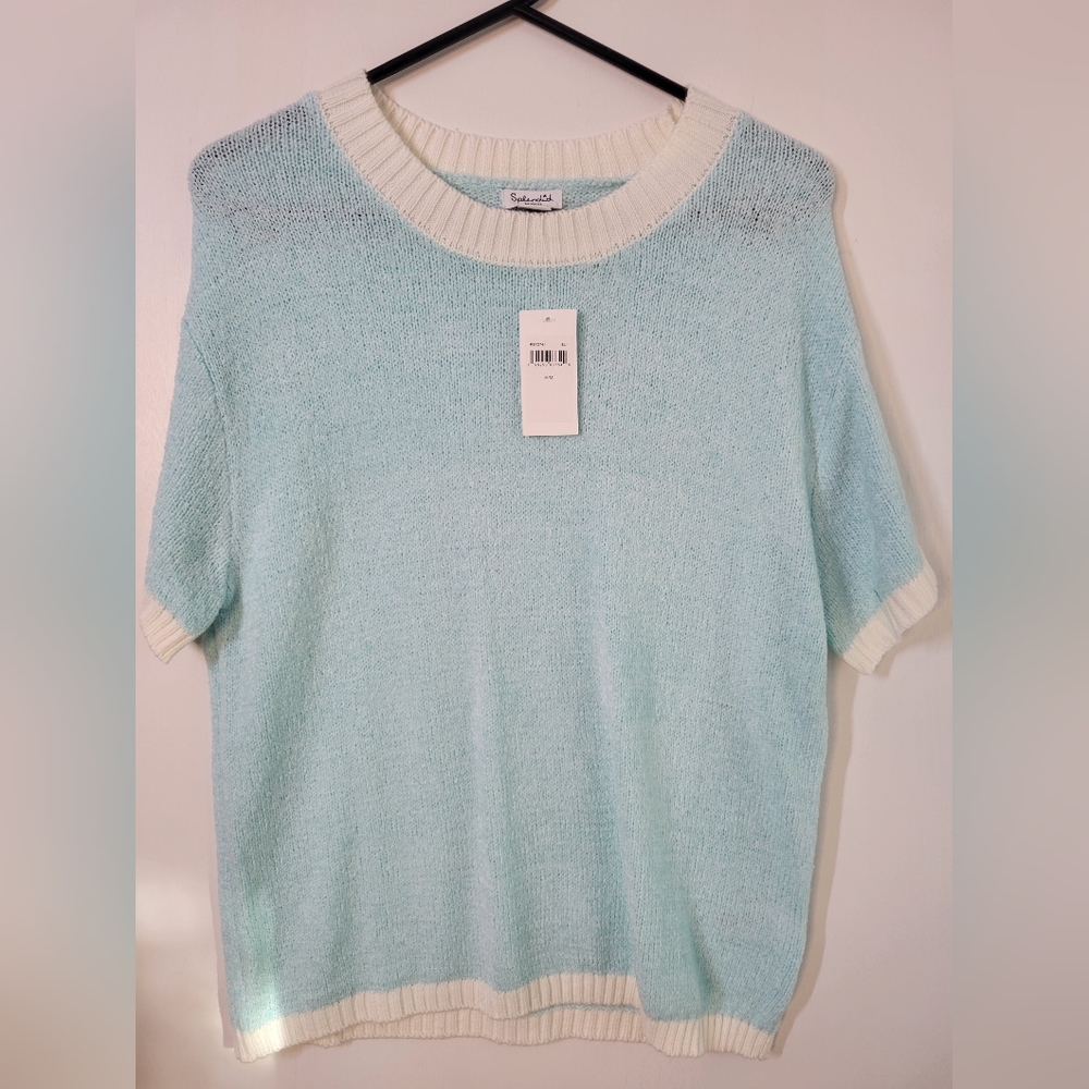 NWT Splendid Knit Lounge Set Blue - Picture 2 of 4